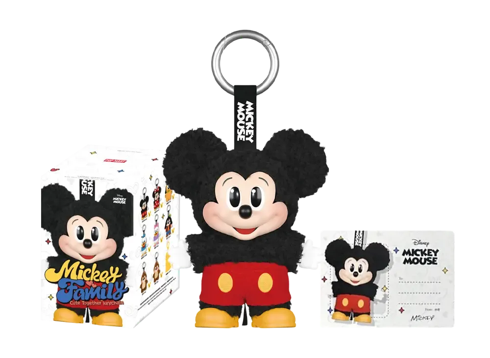 POP MART DISNEY Mickey Family Cute Together Series Plush Keychain Mickey