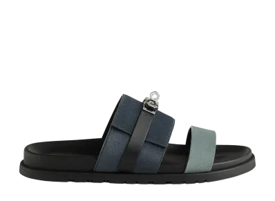 Hermes Jackson Sandal "Multicolore/Bleu Tonnerre"