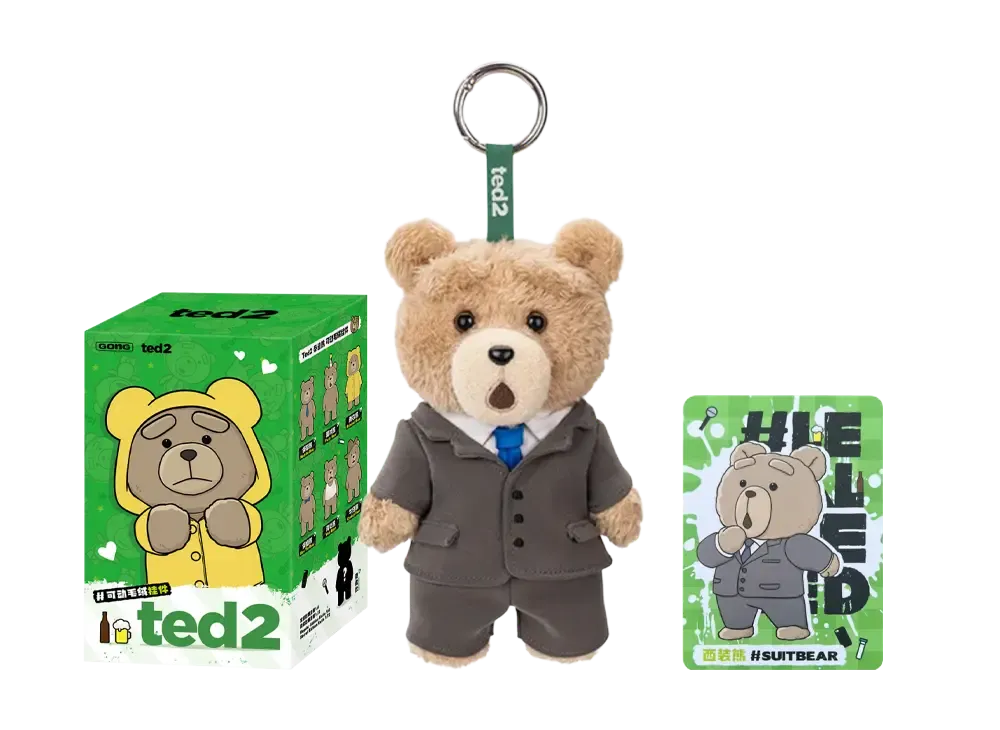 ポップマート Ted2 テディ ベア アクションぬいぐるみペンダント