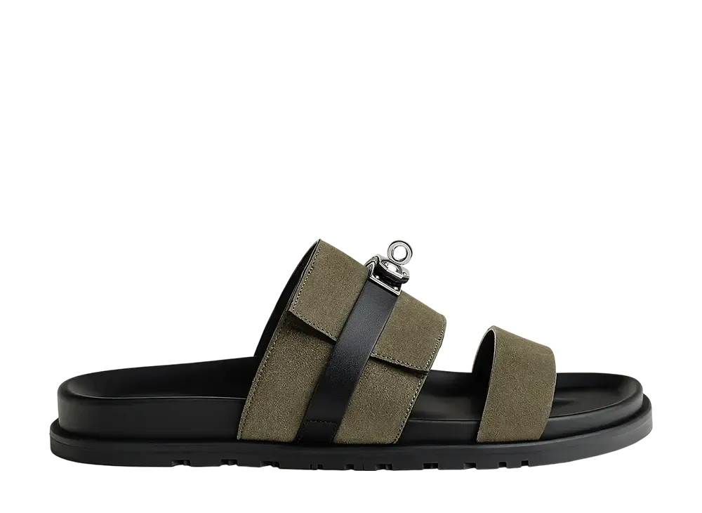 エルメス ジャクソン サンダル "ヴェールツンドラ/ノワール"