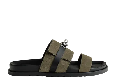 Hermes Jackson Sandal "Vert Toundra/Noir"