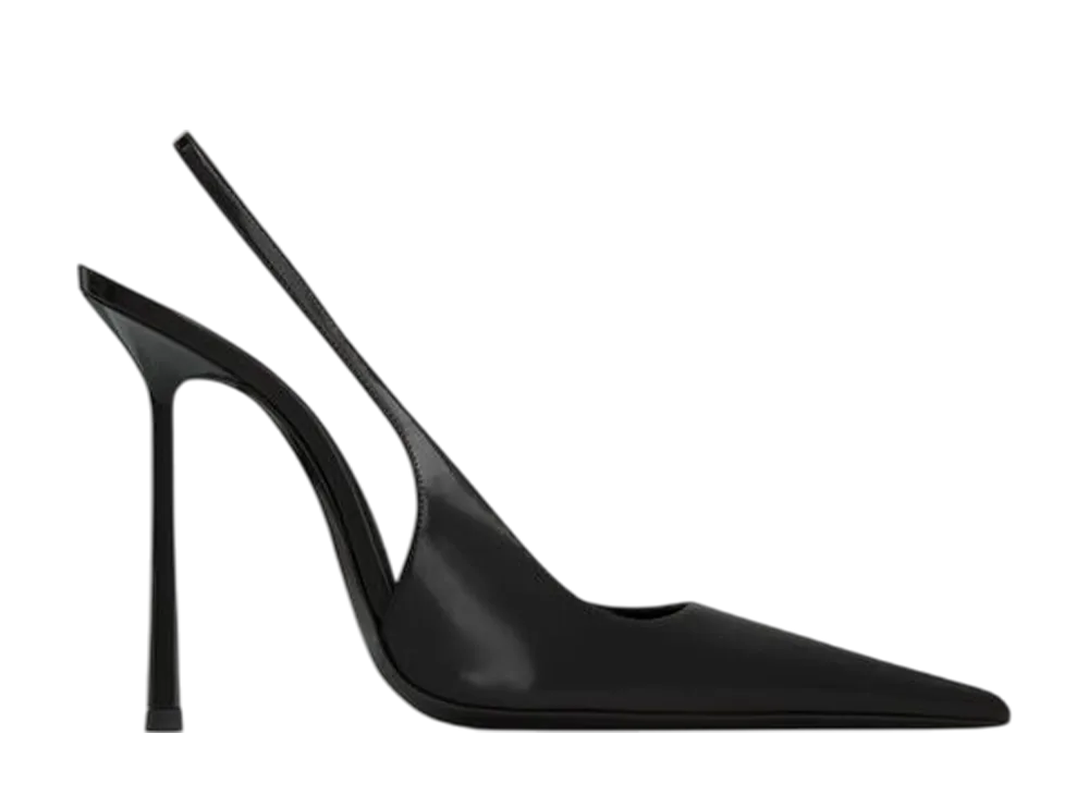 サンローラン ウィメンズ ヴァンドーム スリングバック パンプス グレーズドレザー "ブラック"