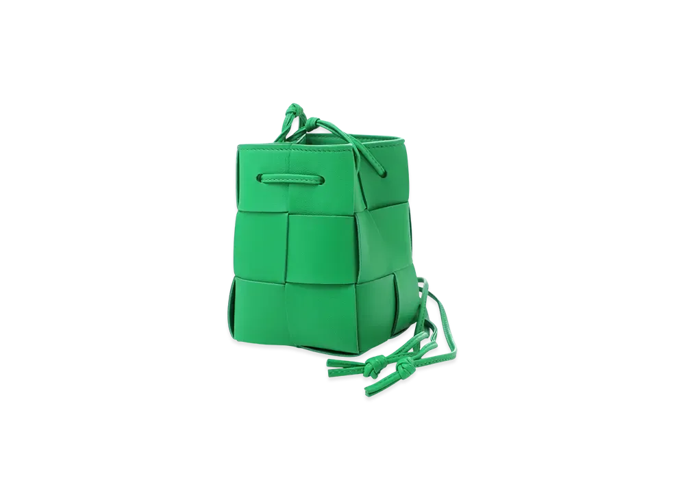 Bottega Veneta Mini Cassette Bucket Bag "Parakeet"