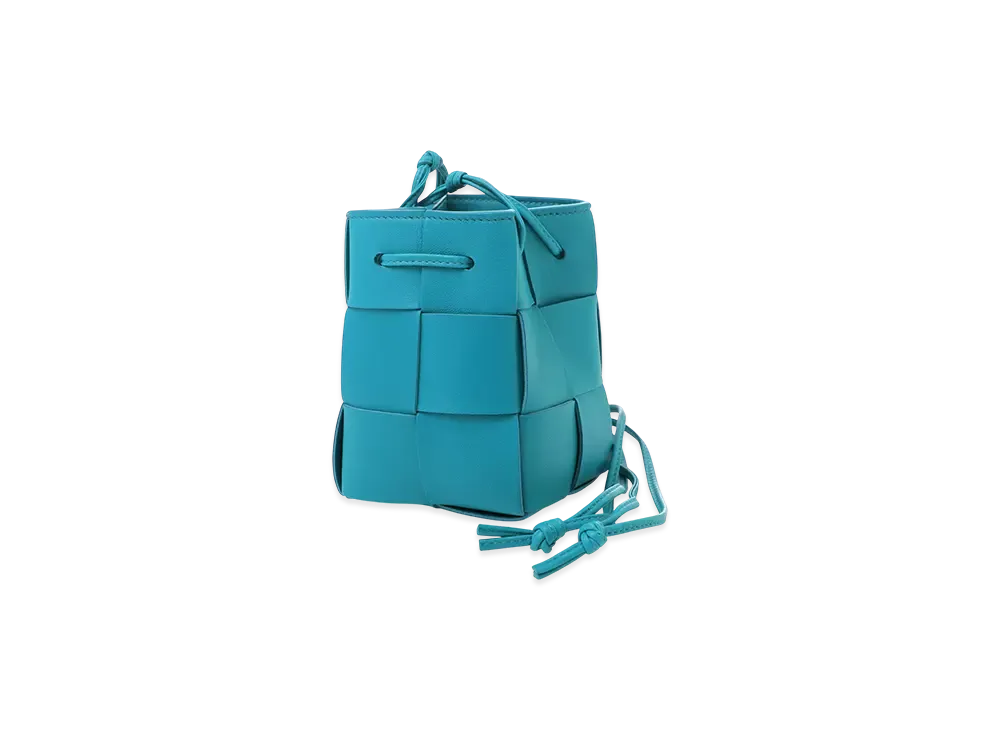 Bottega Veneta Mini Cassette Bucket Bag "Blueprint"