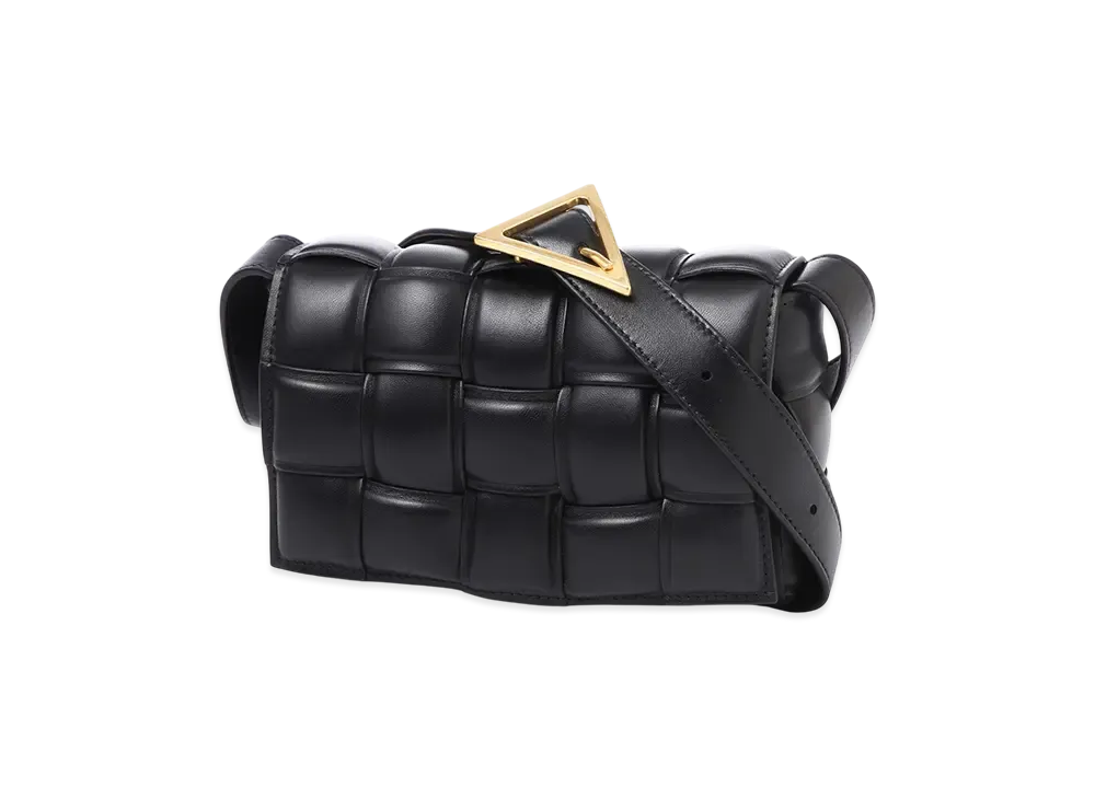 Bottega Veneta Padded Cassette "Black/Gold"