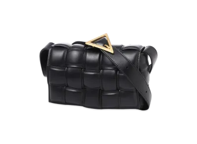 Bottega Veneta Padded Cassette "Black/Gold"