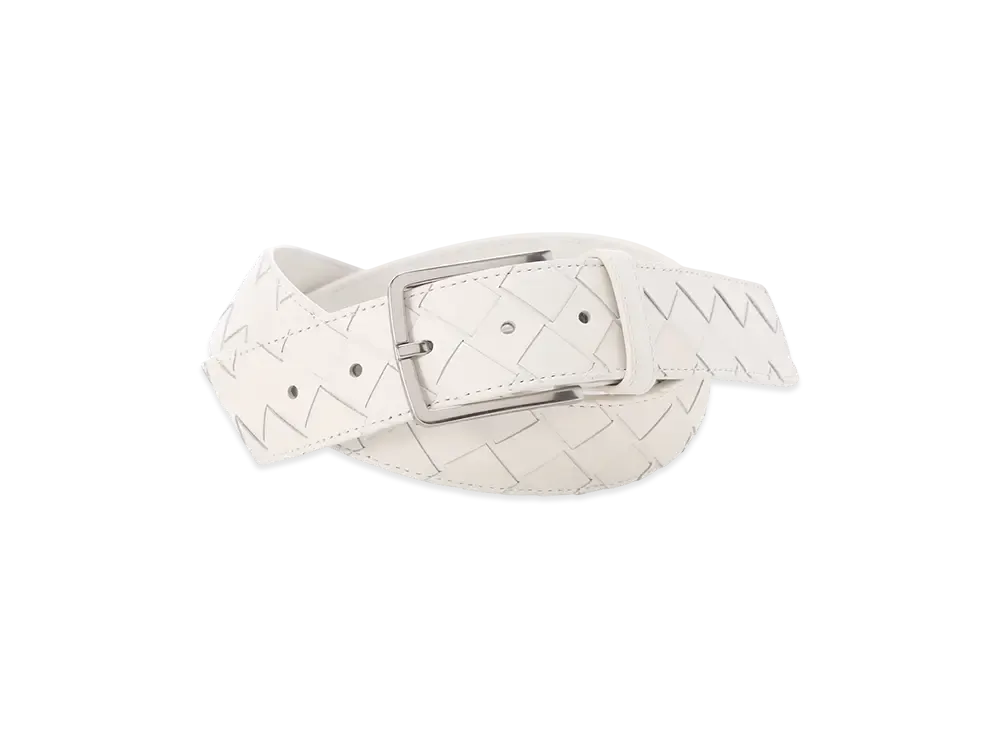 Bottega Veneta Belt In Intrecciato VN "White"