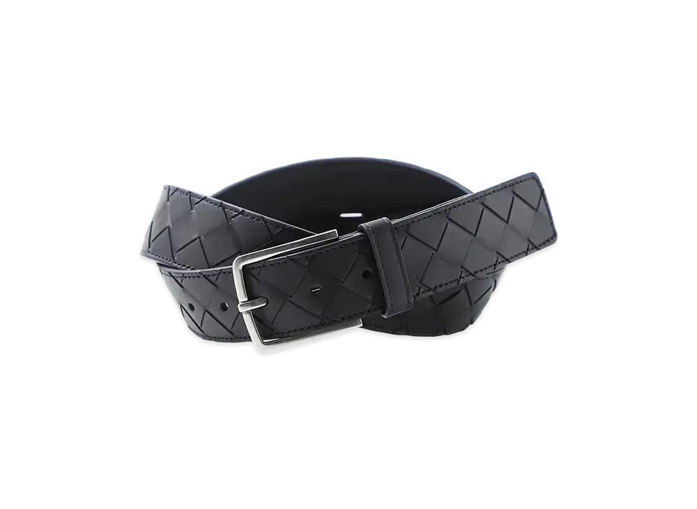 Bottega Veneta Belt In Intrecciato VN "M.Blue Silver"