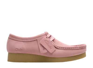 Clarks Women's Wallabee Evo Shoes "Dusty Rose Suede"