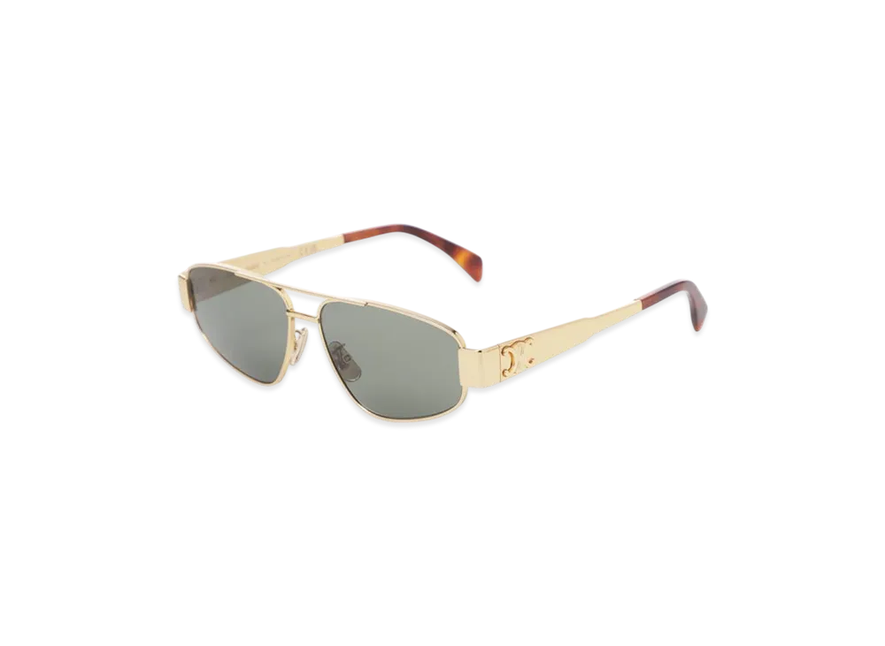 CELINE Triomphe Metal 03 "Gold/Green"