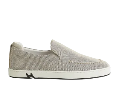 Hermes Kiddy Slip-On Sneaker "Prunoir/Blanc"