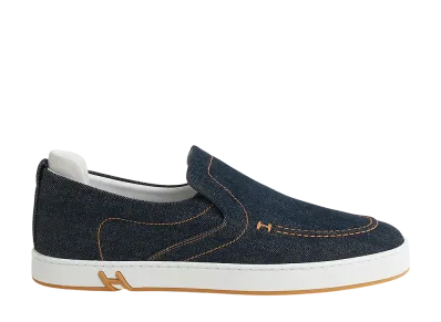 Hermes Kiddy Slip-On Sneaker "Bleu Brut/Bleu Celeste"