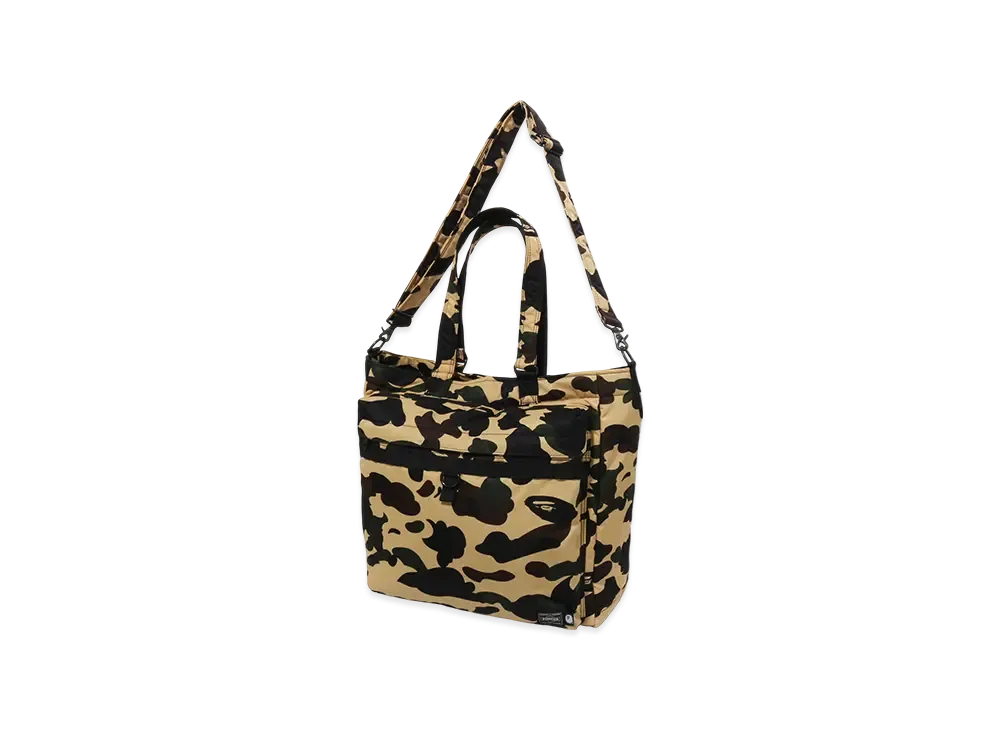 A BATHING APE x PORTER 1st Camo Utility Tote Bag "Yellow"