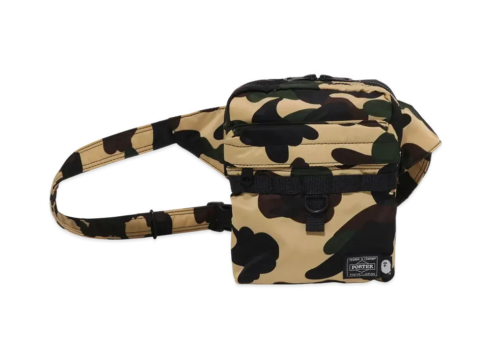 A BATHING APE x PORTER 1st Camo Body Bag "Yellow"