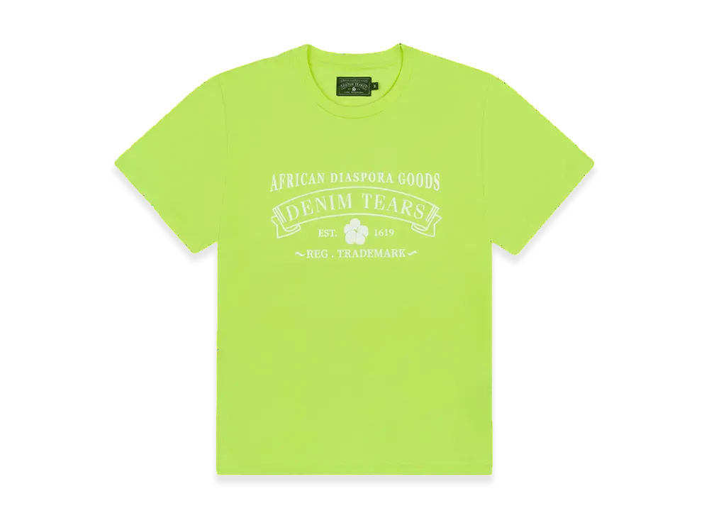 DENIM TEARS ADG Tee "Lime"