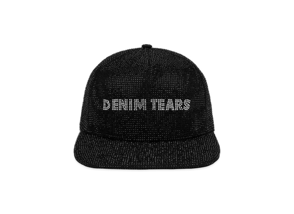 DENIM TEARS Strass Logo Cap "Black"