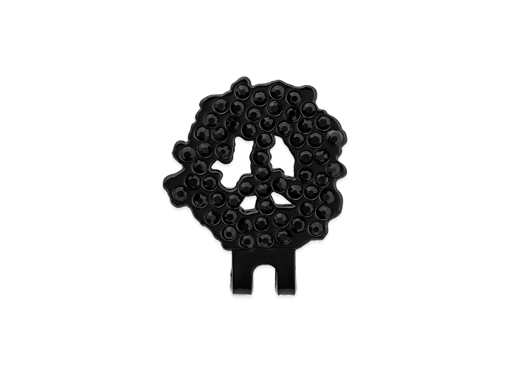 DENIM TEARS Peace Wreath Hat Clip "Black"