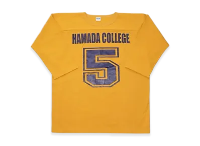 SAPEur x MASATOSHI HAMADA Hamada College Football Tee 3/4 Sleeve "Mustard"