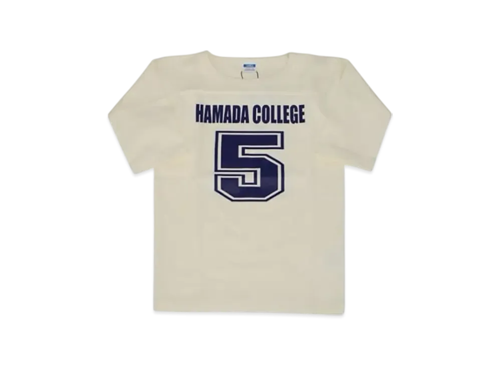 SAPEur x MASATOSHI HAMADA Kids Hamada College Football Tee 3/4 Sleeve "White"