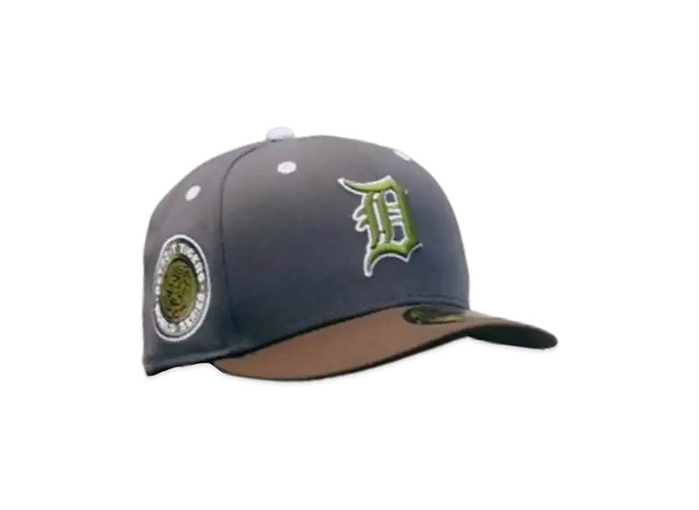 NEW ERA x THE CAP 'CONCRETE NATURE' 59Fifty Detroit Tigers "Gray/Brown"