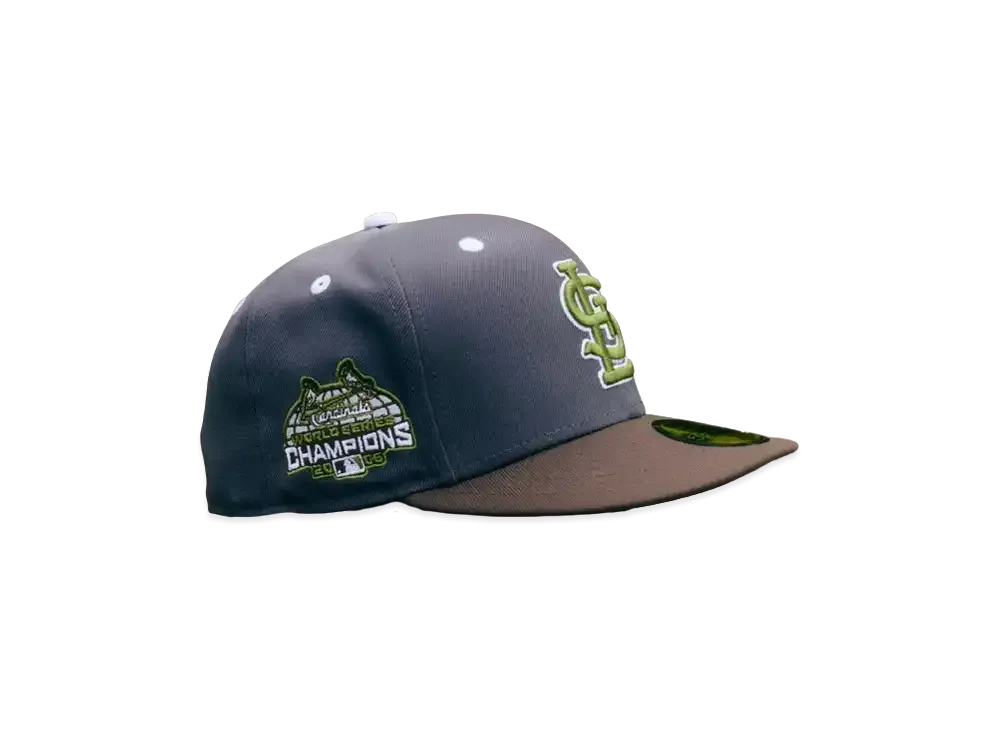 NEW ERA x THE CAP 'CONCRETE NATURE' 59Fifty St. Louis Cardinals "Gray/Brown"