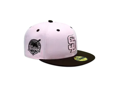 NEW ERA x THE CAP 'SCATTER SWEET' 59Fifty San Diego Padres "Pink/Walnut"
