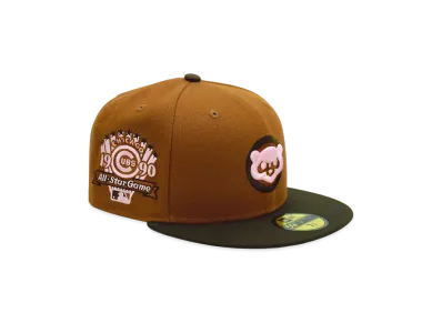 NEW ERA x THE CAP 'SCATTER SWEET' 59Fifty Chicago Cubs "Walnut"