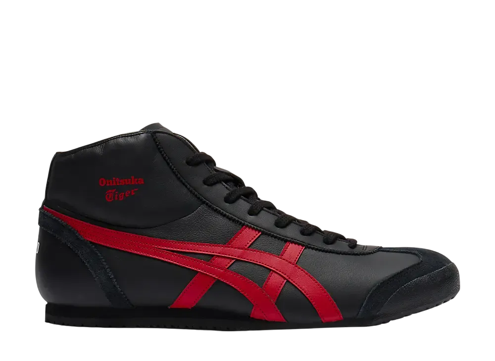 Onitsuka Tiger Mexico Mid Runner "Black/Classic Red"