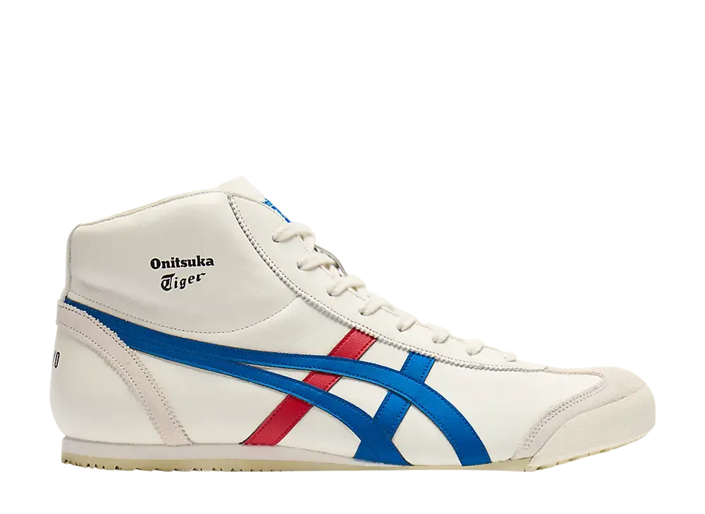 オニツカタイガー メキシコミッドランナー "クリーム/ディレクトワールブルー"