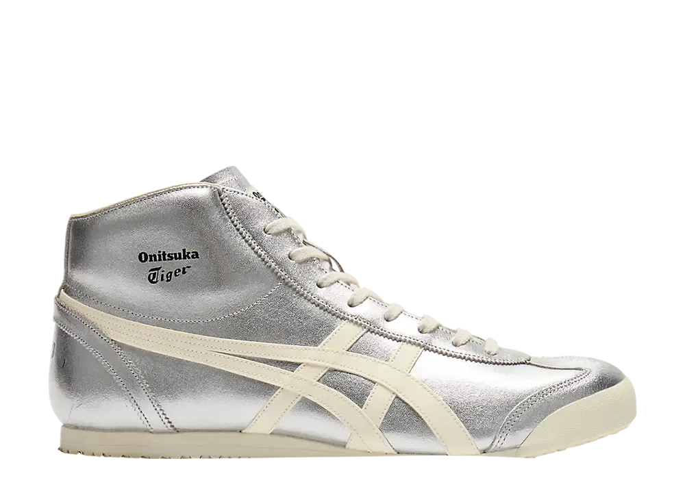 Onitsuka Tiger Mexico Mid Runner "Silver/Cream"