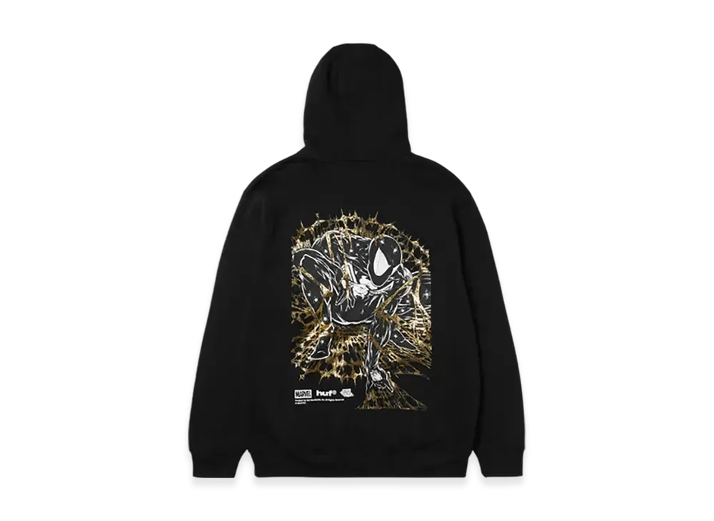 HUF x MARVEL SPIDER-MAN Arachknight Full Zip Hoodie "Black"