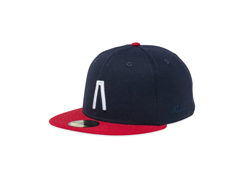 NEW ERA x FEAR OF GOD 59Fifty Athletics "Navy/Red"