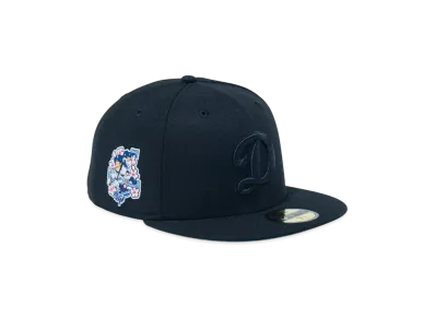 NEW ERA 59Fifty Los Angeles Dodgers Multiplayer Side Patch D Logo "Black"
