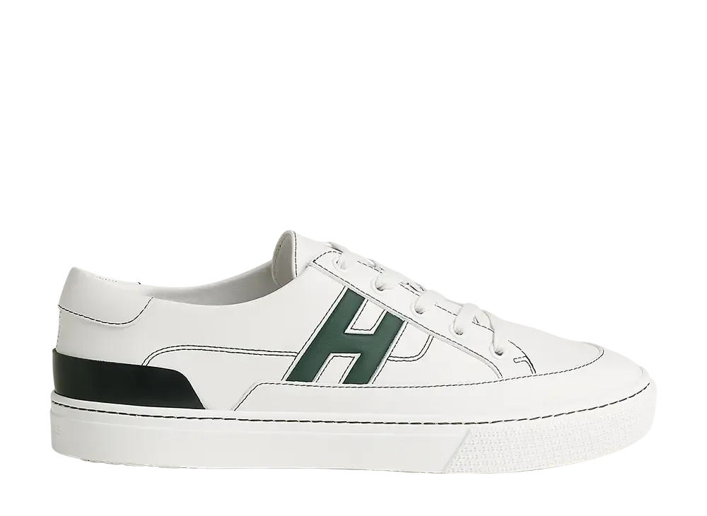 エルメス ディープ スニーカー "ブラン/ヴェールブテイユ"