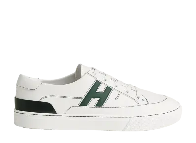 Hermes Deep Sneaker "Blanc/Vert Bouteille"