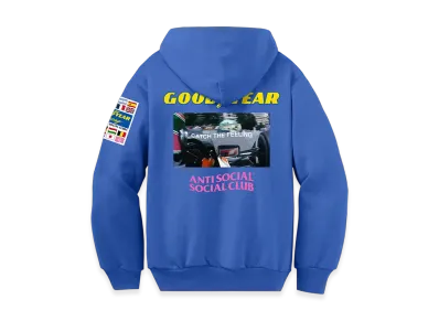 ANTI SOCIAL SOCIAL CLUB x GOODYEAR Catch The Feeling Zip Hoodie "Royal"