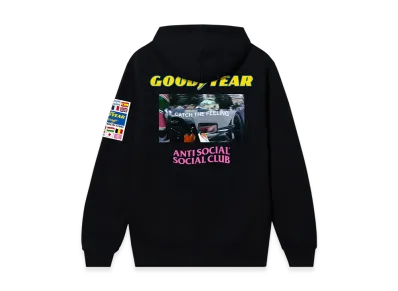 ANTI SOCIAL SOCIAL CLUB x GOODYEAR Catch The Feeling Zip Hoodie "Black"