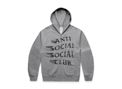 ANTI SOCIAL SOCIAL CLUB Tire Mind Games Zip Hoodie "Ath Heather"