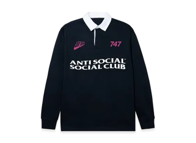 ANTI SOCIAL SOCIAL CLUB LS Rugby Polo "Black"