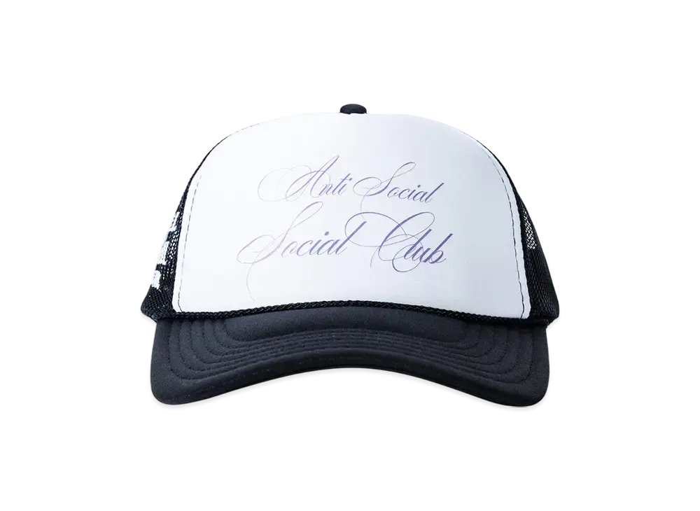 ANTI SOCIAL SOCIAL CLUB Script Hat "White/Black"