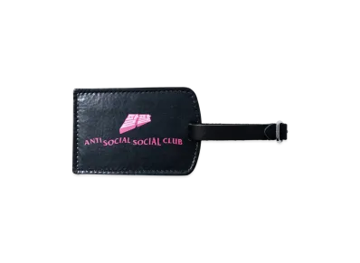 ANTI SOCIAL SOCIAL CLUB Leather Luggage Tag "Grey"