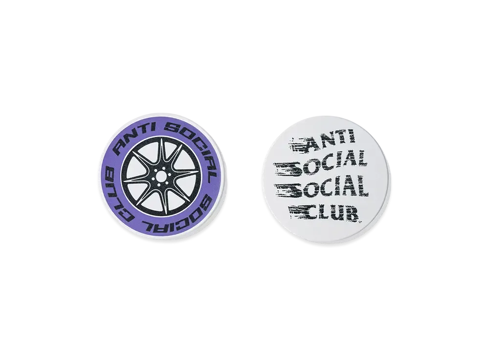 ANTI SOCIAL SOCIAL CLUB Ceramic Coasters Set "White"