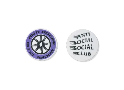 ANTI SOCIAL SOCIAL CLUB Ceramic Coasters Set "White"