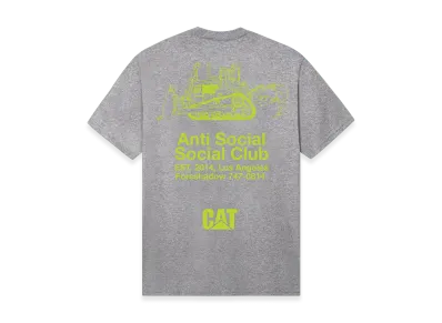 ANTI SOCIAL SOCIAL CLUB x Caterpillar Company Tee "Ath Heather"