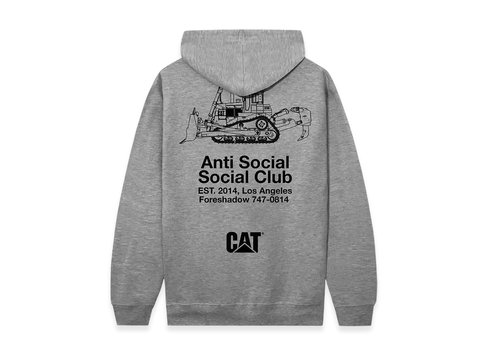 ANTI SOCIAL SOCIAL CLUB x Caterpillar Company Hoodie "Ath Heather"