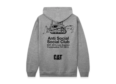 ANTI SOCIAL SOCIAL CLUB x Caterpillar Company Hoodie "Ath Heather"