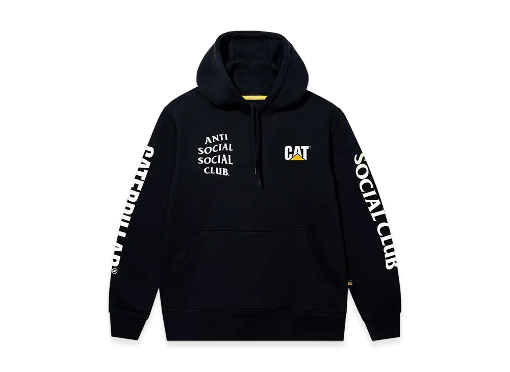 ANTI SOCIAL SOCIAL CLUB x Caterpillar Premium CAT Trenching Hoodie "Black"