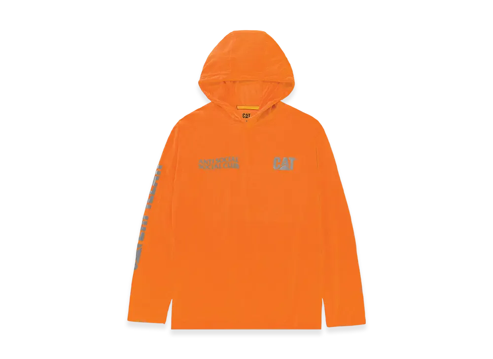 ANTI SOCIAL SOCIAL CLUB x Caterpillar Premium CAT Enhanced Hoodie "Hi-Vis Orange"