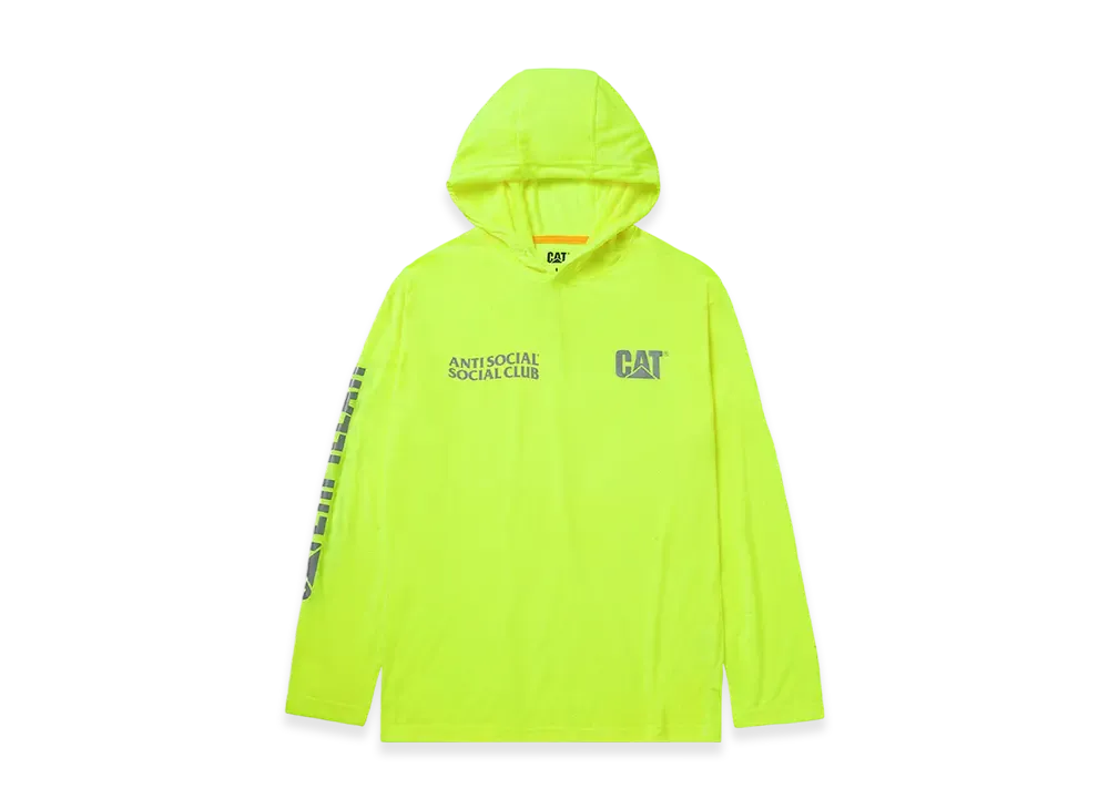 ANTI SOCIAL SOCIAL CLUB x Caterpillar Premium CAT Enhanced Hoodie "Hi-Vis Yellow"
