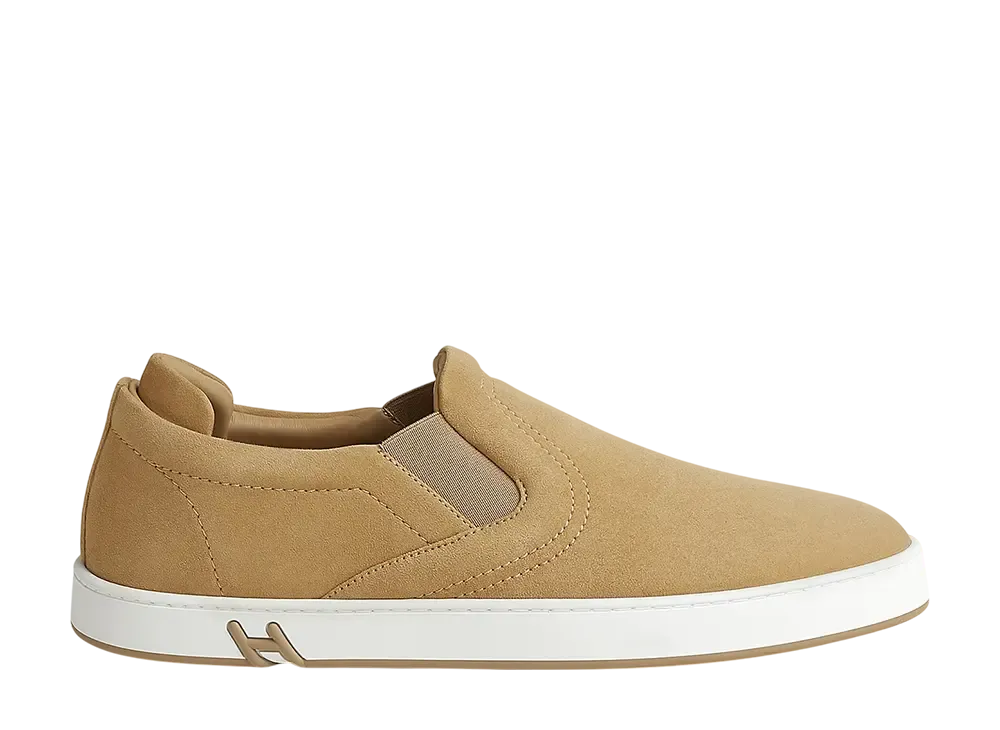 Hermes Lucky Slip-On Sneaker "Beige Albatre"